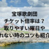 宝塚歌劇団チケット倍率は？取りやすい曜日や取れない時のコツも紹介！