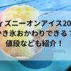 ディズニーオンアイス2024かき氷おかわりできる？値段なども紹介！